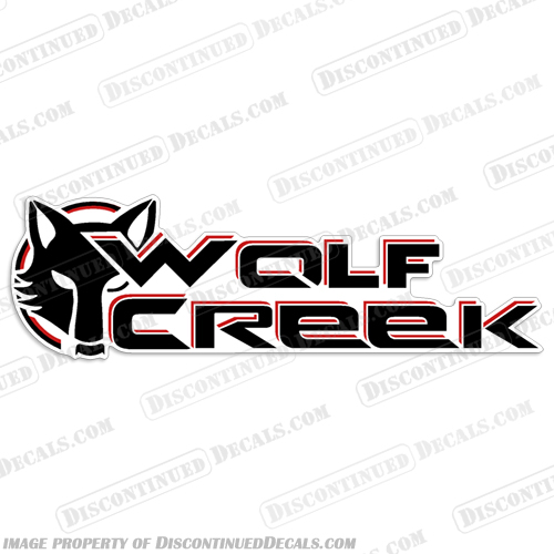 Wolf Creek RV Decal - Single wolf, creek, rv, decal, single, motorhome, travel, trailer, camper, 