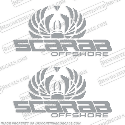 Scarab Offshore Wellcraft Boats Logo Decals - Any Color scarab, decals, large, boat, graphic, decal, sticker, boat, hull, logo