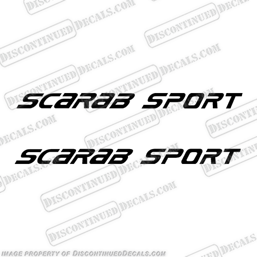 Scarab Sport Boat Decals - Any Color! INCR10Aug2021