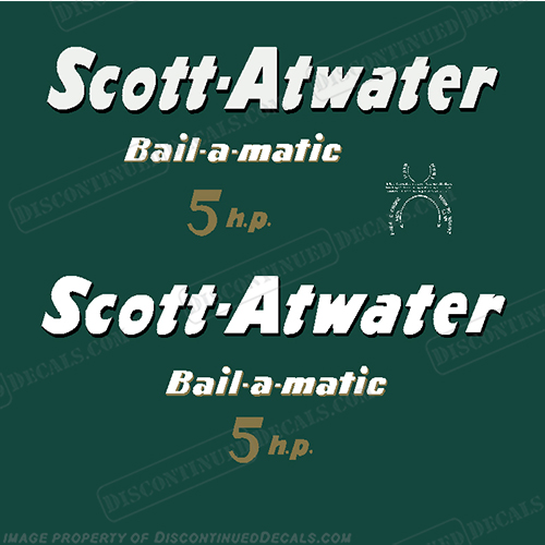 Scott Atwater 5 hp Decals - 1956 5, 5hp, 5-hp, horse, power, horse power, 56, 56, 1956, INCR10Aug2021