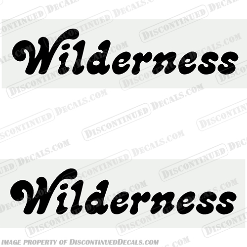 Scott Canoe Wilderness Decals (Set of 2) boat, logo, lettering, label, decal, sticker, kit, set, cadillac, scott, canoe, green, black, wilderness