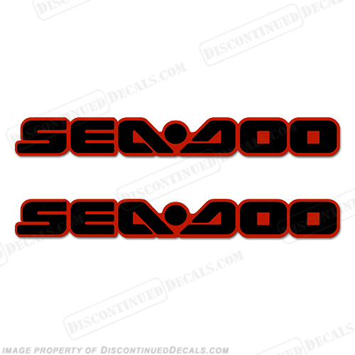 Sea-Doo Decals - Black/Red - Set of 2 INCR10Aug2021