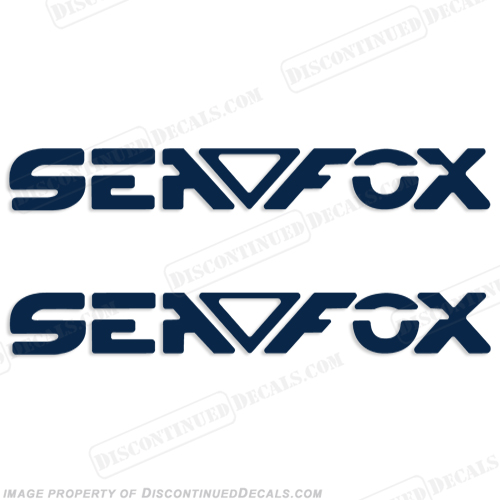 Sea Fox Boat Logo Decals - Any Color! INCR10Aug2021