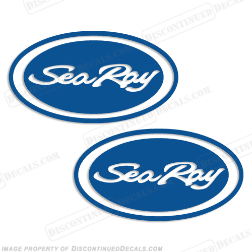 Sea Ray Boat Oval Decals - 1 color INCR10Aug2021