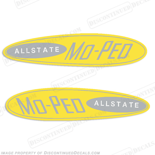 Sears Allstate Moped Gas Tank Decals (Set of 2) INCR10Aug2021