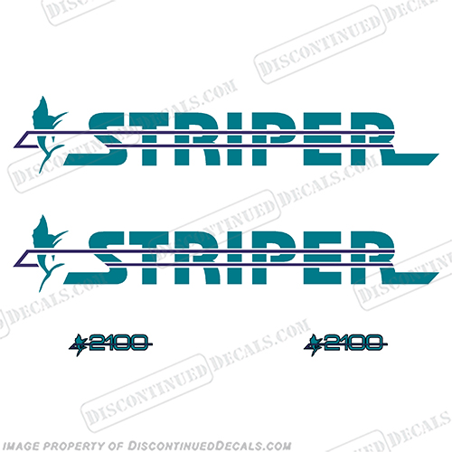 Seaswirl Striper 2100 Boat Decal Package  sea, swirl, seaswirl, striper, 1850, 2100, boat, logo, decal, sticker, package, kit, set, INCR10Aug2021