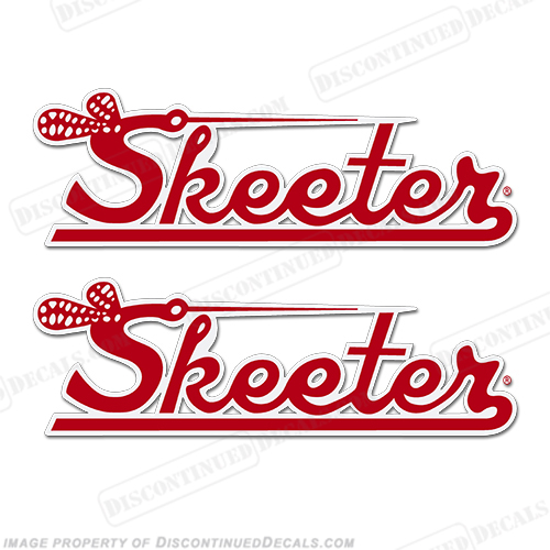 Skeeter Boat Logo Decal (Set of 2) - Red INCR10Aug2021