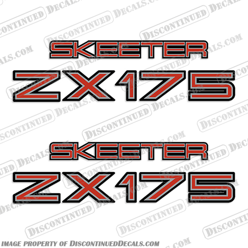 Skeeter Boat Logo Decal - ZX175 Silver Inline Skeeter, Boat, Decals, sx175, sx, 175, boats, Bay, Bass, Hull, Logo, Sticker, INCR10Aug2021, decal, ZX 150, ZX150, White, Inline