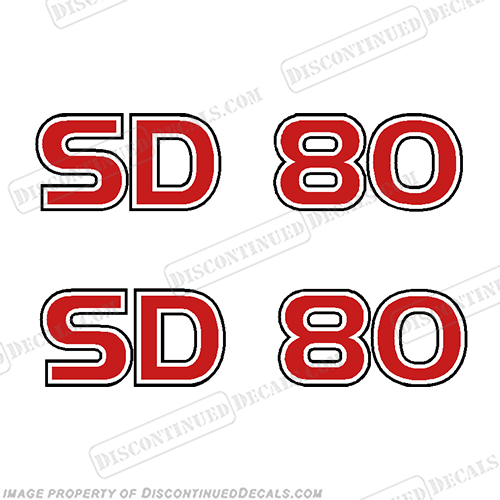 Skeeter SD 80 Boat Logo Decals - Red/White/Black sd 80, s 80, sd-80, d-80, 80, sd, Skeeter, INCR10Aug2021