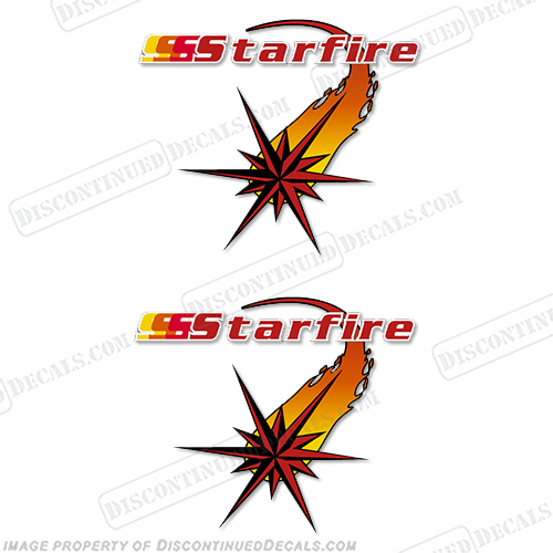 Skeeter Starfire Decal Bass Boat Logo Decals (Set of 2) star fire, star, fire, INCR10Aug2021