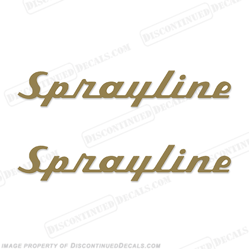 Sprayline Boat Decals (1960s) - Any Color! INCR10Aug2021