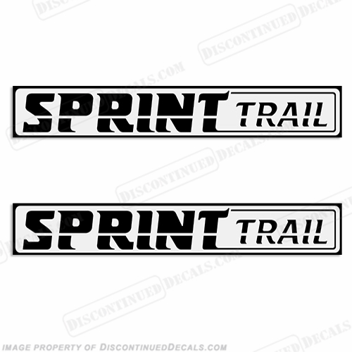 Sprint Trail Boat Trailer Decals (Set of 2) INCR10Aug2021