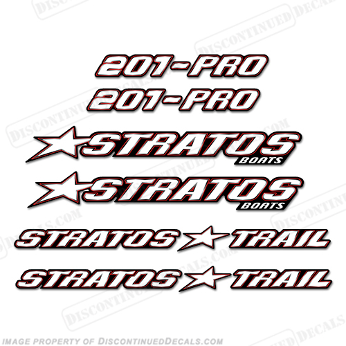 Stratos Boats Decal Package INCR10Aug2021