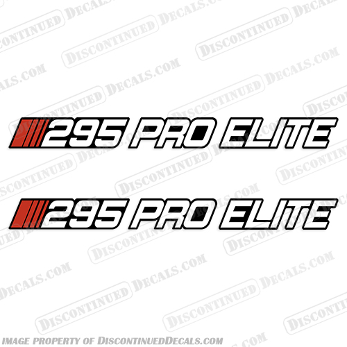 Stratos 295 Pro Elite Boat Decals - (Set of 2) stratos, boat, decals, stickers, letters, set, of, 2, two, pro, elite, 295, engine, motor, 