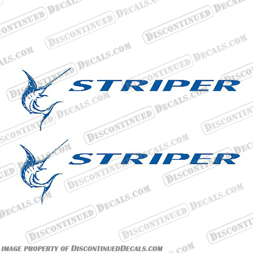 Seaswirl Striper Marlin Boat Decals - Any Color Decal - Set of 2) Seaswirl, striper, marlin, boat, decal, Set of 2, Any, Color, Any Color