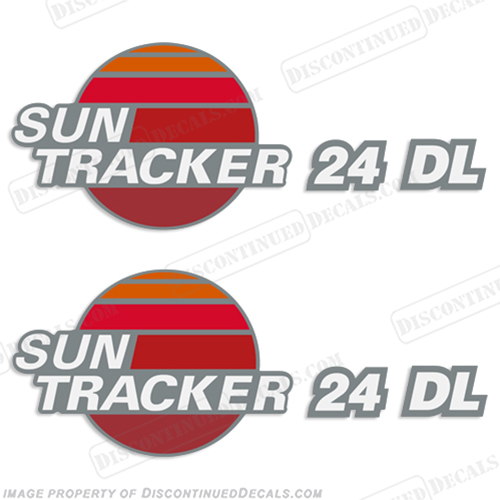 Sun Tracker 24 DL Pontoon Boat Decals (Set of 2) INCR10Aug2021