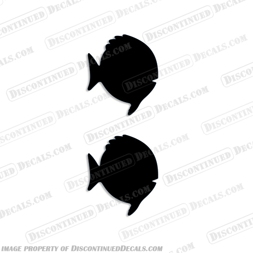 Sunfish "Fish" Boat Logo Decal - Any Color!  sunfish, sun, fish, boat, logo, decal, decals, stickers, set, of, 2, two, any, color, black
