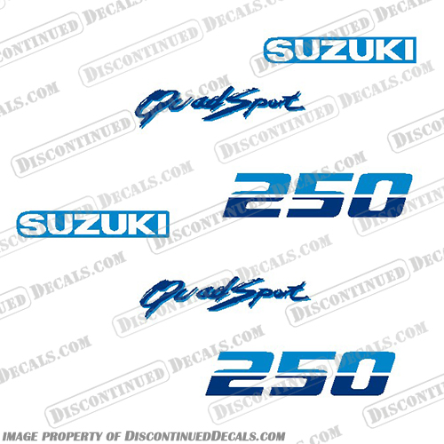 Suzuki LT250 Quad Sport ATV Decals - 1989 atv, decals, suzuki, lt250, LT, 250, quadsport, quad, sport, 4-wheeler, 1989, stickers, kit, offroad, off road, dirt, bike