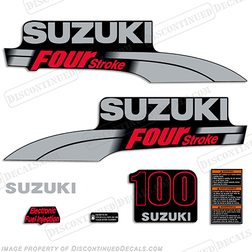 Suzuki 100hp DF100 Decal Kit - 2003 - 2009 INCR10Aug2021