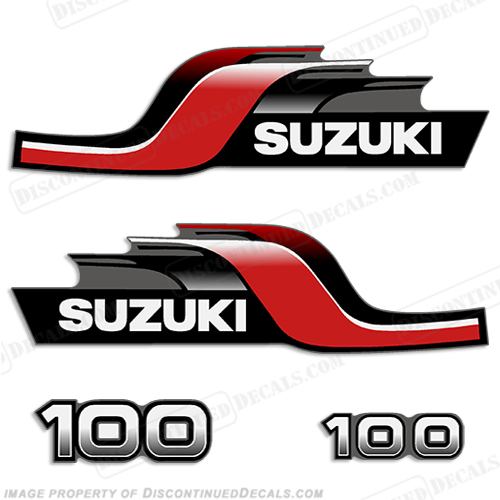 Suzuki DT100 100hp Decal Kit - 1998 INCR10Aug2021