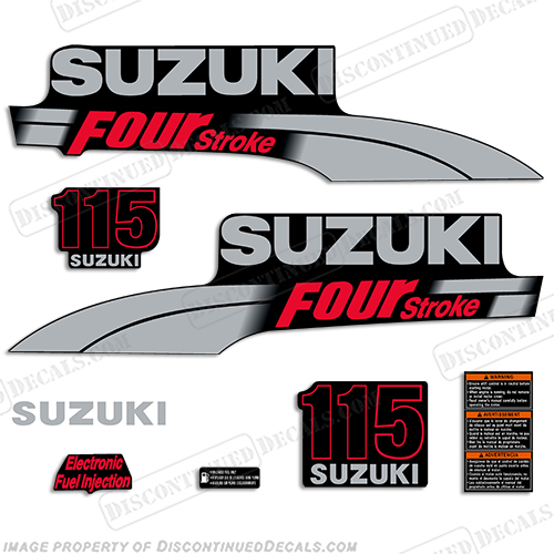Suzuki 115hp DF115 Decal Kit - 2003 - 2009 INCR10Aug2021