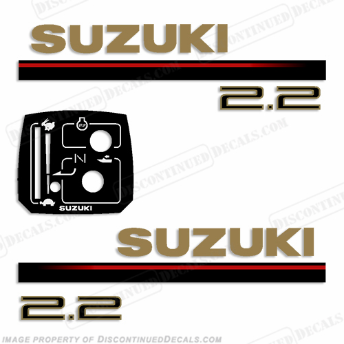 Suzuki 2.2hp Decal Kit - 1997 INCR10Aug2021