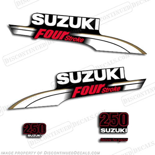 Suzuki 250hp DF250 Decal Kit - White INCR10Aug2021