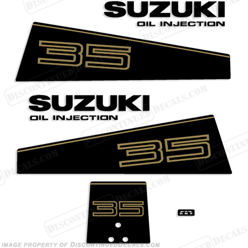 Suzuki 35hp (DT35) Decal Kit - 1987 INCR10Aug2021