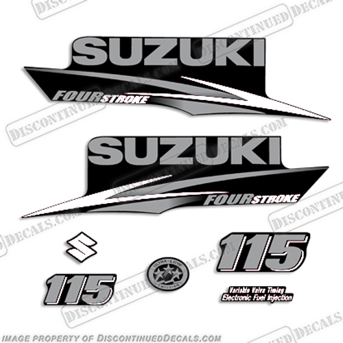 Suzuki 115 Four stroke (2004) outboard decal aufkleber adesivo sticker –  4.11 Decals