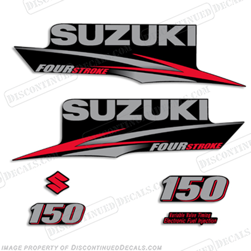 Suzuki 150hp DF150 Four Stroke Decal Kit - 2010+ INCR10Aug2021