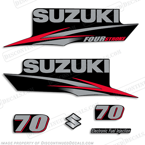 Suzuki 70hp DF70 Decal Kit - 2010+ INCR10Aug2021
