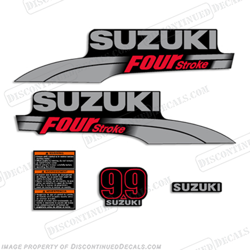 Suzuki 9.9hp DF9.9 Decal Kit 2003 - 2009 INCR10Aug2021