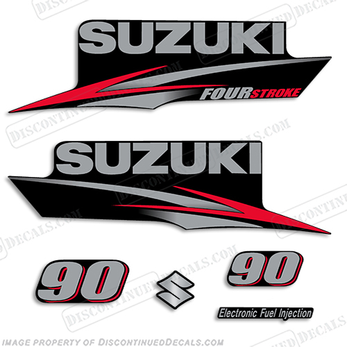 Suzuki 90hp DF90 Decal Kit - 2010+ INCR10Aug2021
