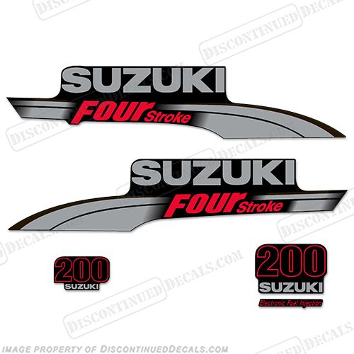 Suzuki 200hp DF200 Decal Kit 2003 - 2009 INCR10Aug2021