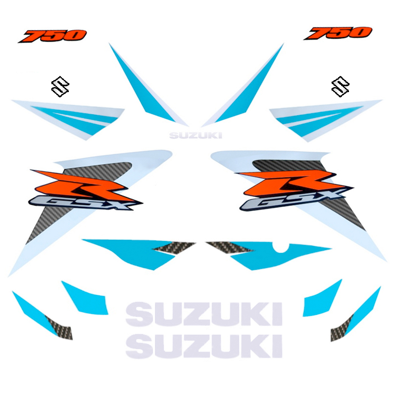 Suzuki GSX-R 750 Full Decals (Blue) - 2006 