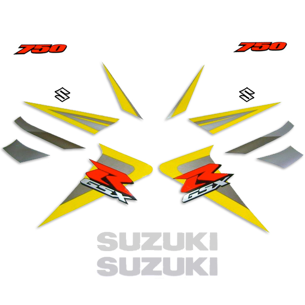 Suzuki GSX-R 750 Full Decals (Yellow) - 2006 