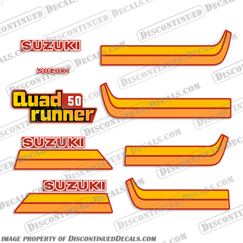 1987 Suzuki 50cc Quad Runner ATC Decals atv, decals, suzuki, lt250, lt250r, lt, 250, 250r, R, quadrunner, quad, runner, 4-wheeler, 1991, 1992, 1993, 1994, 1995, stickers, decal, sticker, kit, set, 1996, 1997, 1998, 1999, 2000, 2001, 2002, 2003, 2004, 2005, 90, 05, , 1987, 50cc, 50 cc, Quad Runner, ATC