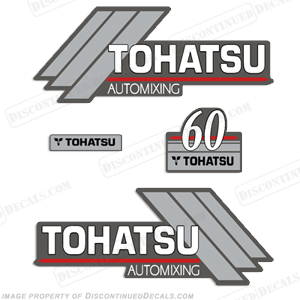 Tohatsu 60hp Automixing Decal Kit INCR10Aug2021