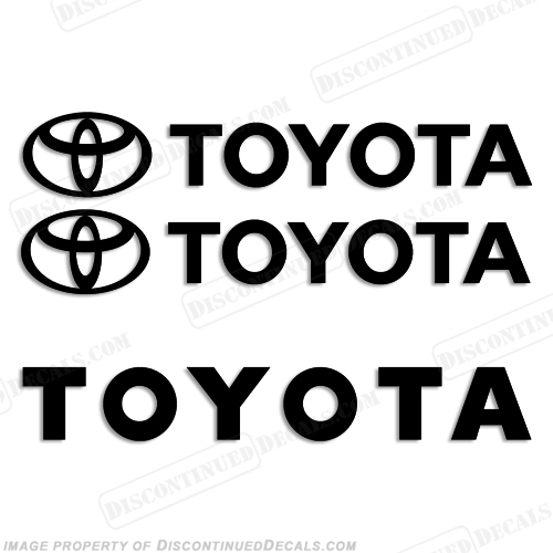 toyota decal vinyl decal toyota forklift decal white13 x 2.39 