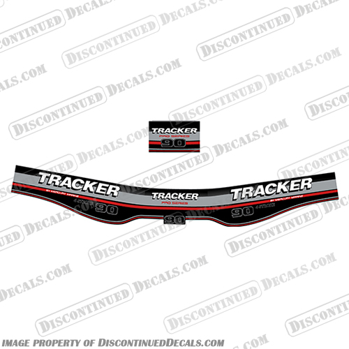 Tracker 90 HP 4-Stroke Four Stroke Engine Decal kit Tracker, 90, 90hp, hp, horsepower, horse, power, 4, stroke, 4-stroke, four, 4 stroke, four stroke, four-stroke, engine, decal, decals, kit,