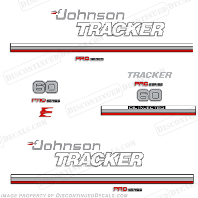 Johnson 1981 Tracker 60hp Decal Kit - Red INCR10Aug2021