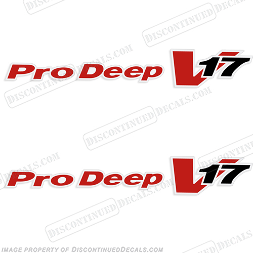 Bass Tracker Pro Deep V17 Logo Decal Kit (Set of 2) v 17, INCR10Aug2021