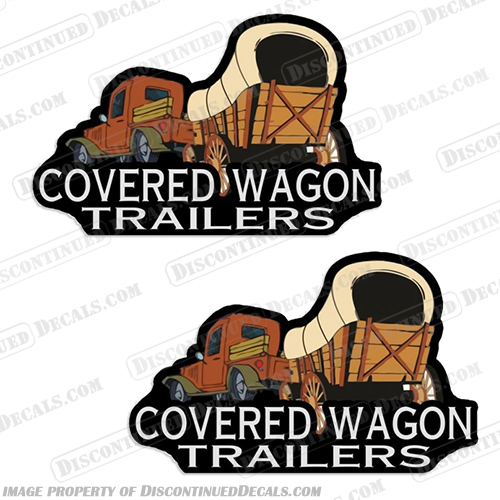 Covered Wagon Cargo Trailer Decals covered, wagon, cargo, trailer, decals, stickers, enclosed, dump, decal, sticker, trailers, 
