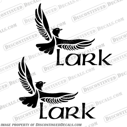Lark Trailer Decals - Any Color! Lark, Trailer, Decal, Decals, Set of 2, Any, Color, Any Color,