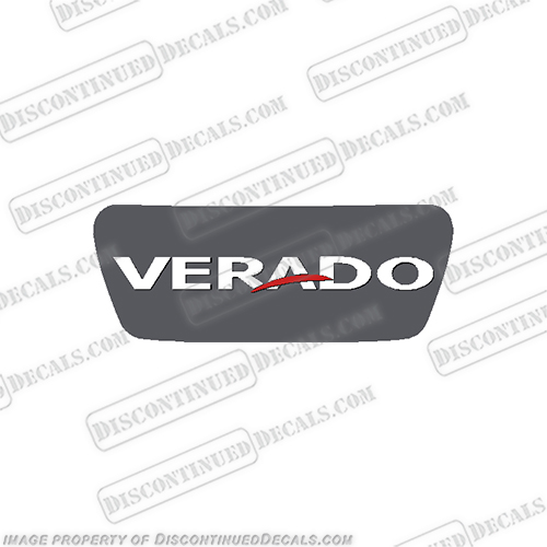 Mercury 2006-2012 200/225/250/275/300hp Verado Rear Decal verado, single, mercury, badge, decal, sticker, rear, decal