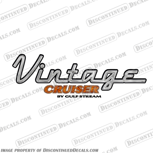 Vintage Cruiser by Gulfstream Wood Style 32" Long RV 2019 Decal vintage, cruiser, by, gulfstream, new, rv, motorhome, camper, travel, trailer, decal, stickers, kit, 2019, 32, 32", long, wood,