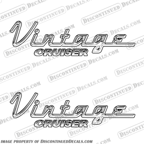Vintage Cruiser Camper by Gulfstream RV Decals (Set of 2) vintage, cruiser, by, gulfstream, new, rv, motorhome, camper, travel, trailer, decals, stickers, kit