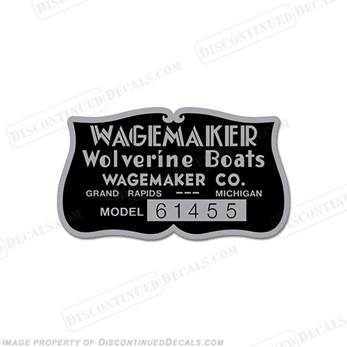 Wagemaker Wolverine Boats Decal INCR10Aug2021