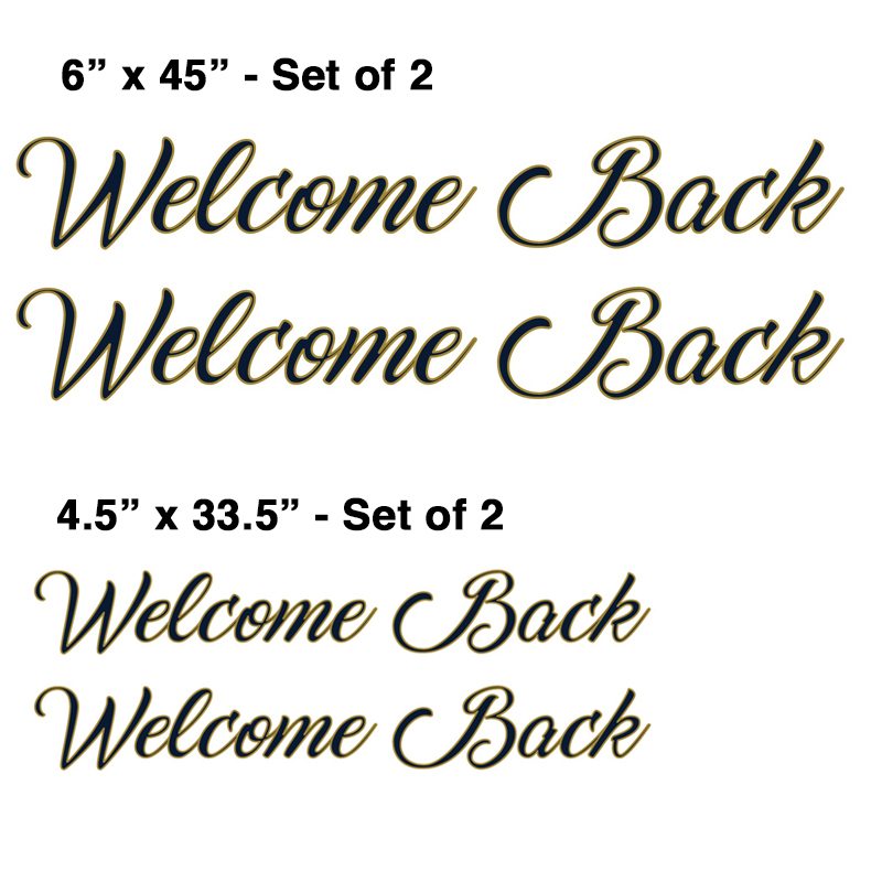 Custom Boat Name Decal Package - Welcome Back