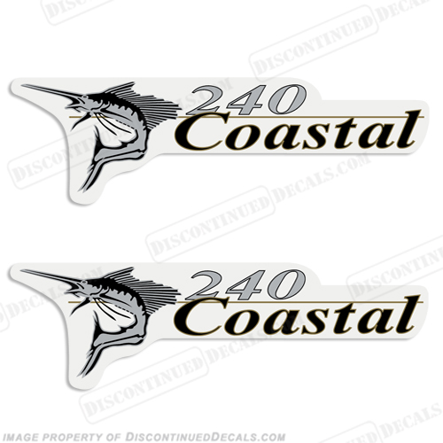 Wellcraft Coastal 240 Logo Boat Decals (Set of 2) INCR10Aug2021